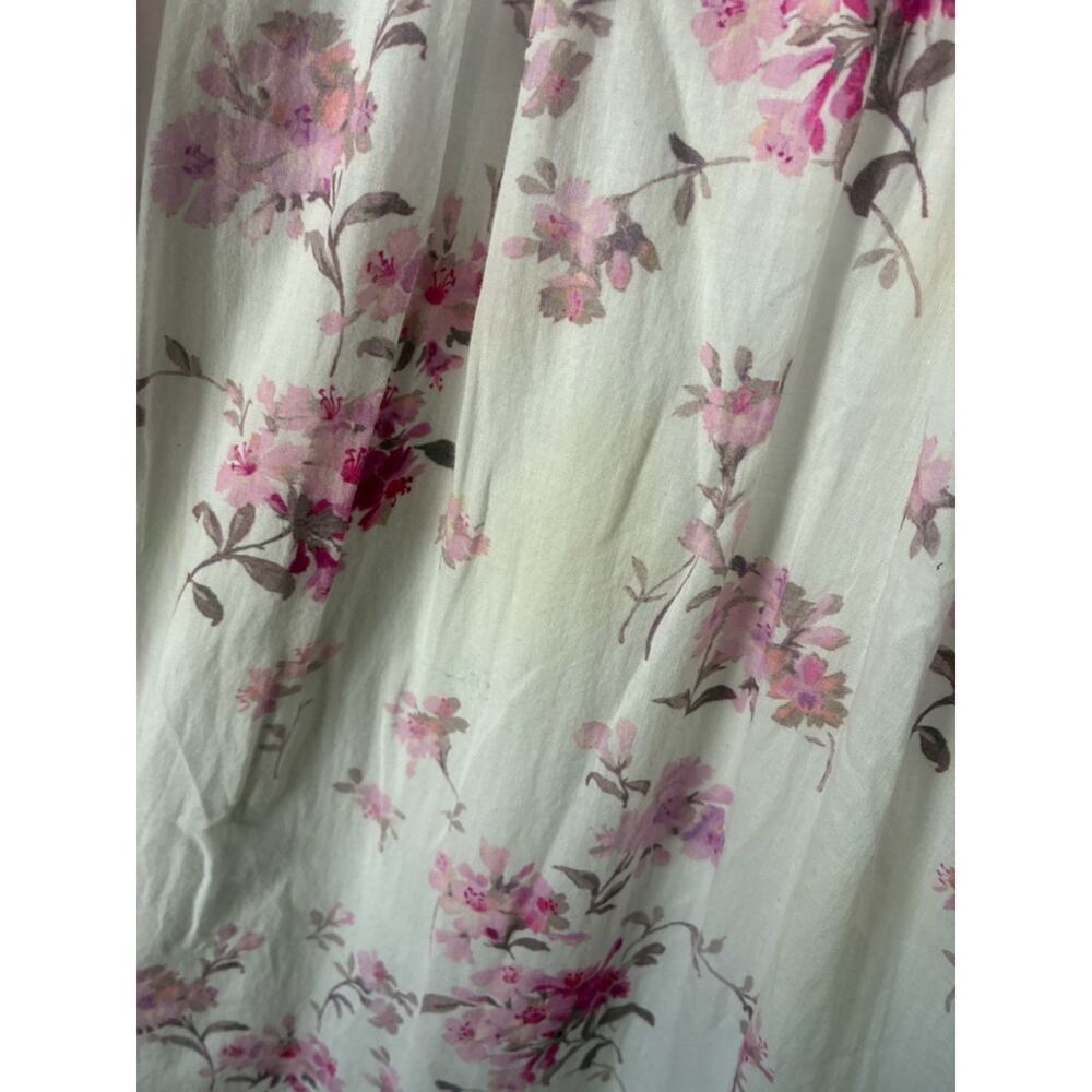 LoveShackFancy Angie Pink Floral Midi Dress | Grandmillennial Romantic Feminine - Picture 5 of 13